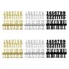 DIY Clock Number Arabic Roman Numerals Digital Clocks Needle Hands Clock Sticker