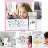 60Pcs Cartoon Animal Stickers Set for Kids Reusable Waterproof DIY Puzzle Learning Cognition Toys Cute Scene Stickers for Books