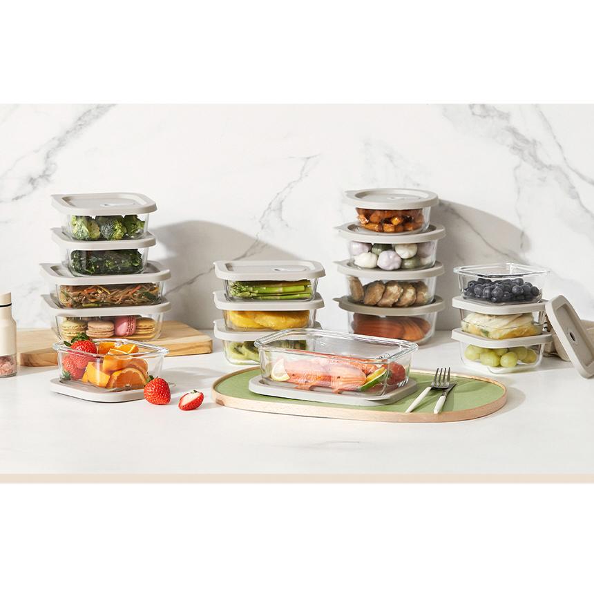 Corelle Coordinates Glass Food Storage Container 5p BPA Free