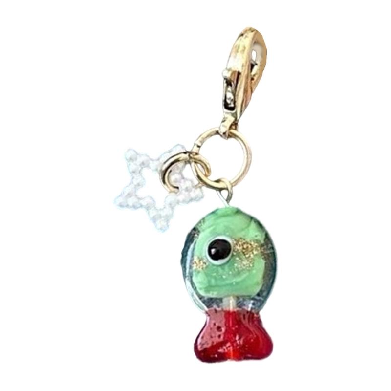

Artistic Aquatic Design Coin Holder Charm Keyring For Handbags Backpacks Fashion Bag Pendant Jewelry Accessories 1