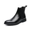 Fashion British Style Autumn Winter Velvet Men's Leather Boots Fashionable Chelsea Boots Business Dress Boots