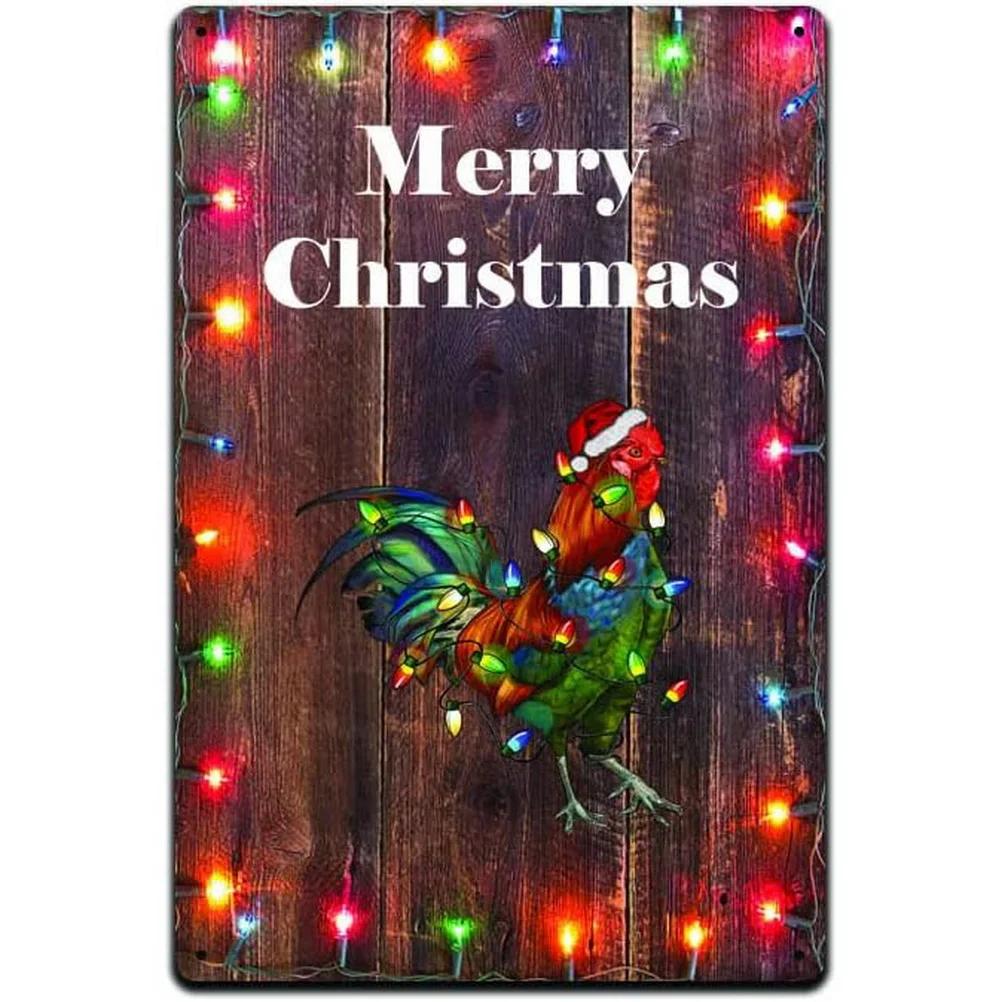 Metal Tin Signs Snow Man Xmas Wall Decoration Plaque Vintage Art Poster Iron Painting for Man Cave Home Cafe Garden Club Bar