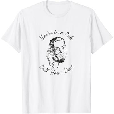 Murderino Distressed You're In a Cult Call Your Dad T-Shirt
