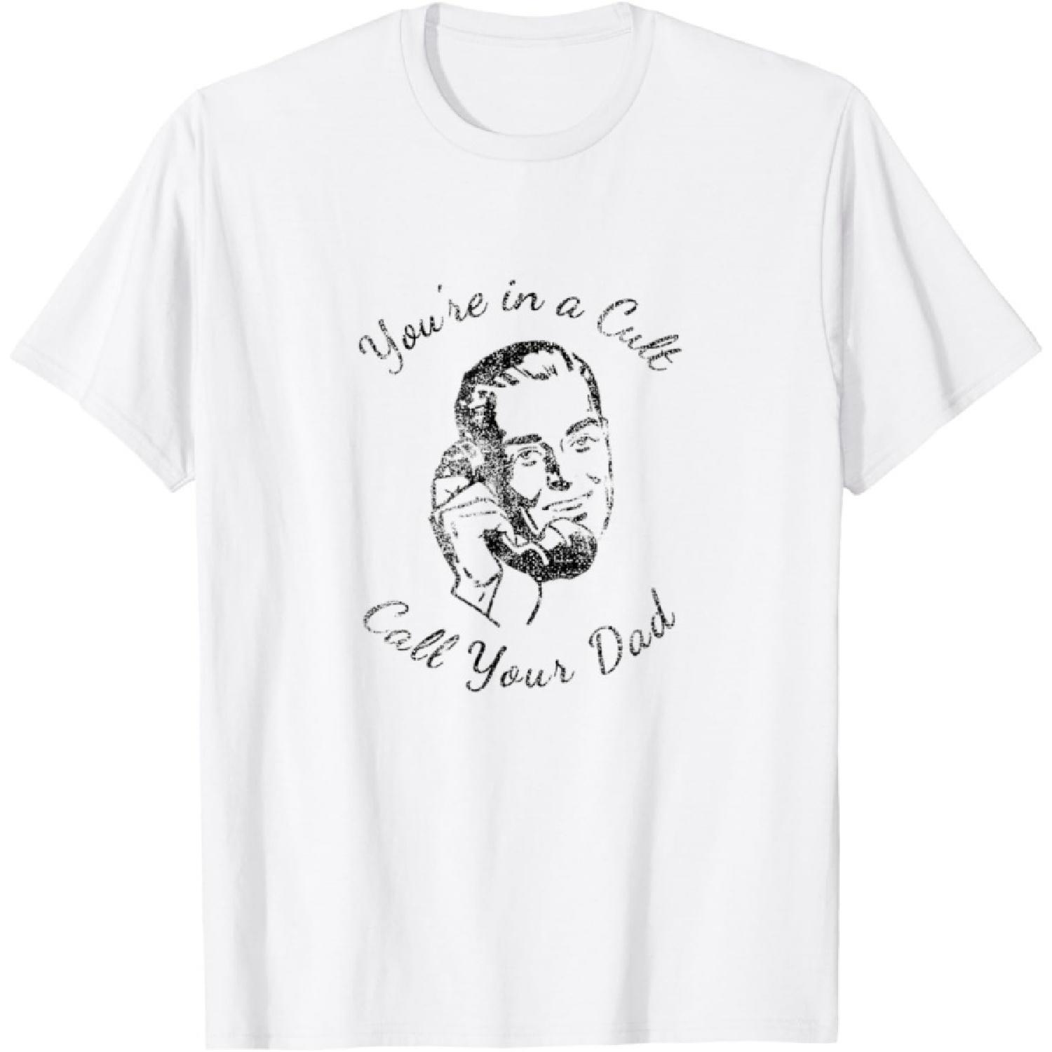 Murderino Distressed You re in a Cult Call Your Dad T-Shirt XXXXXL белый