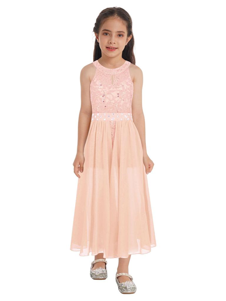 Dětská květina Družička Svatební Narozeninové párty Šaty Plesové šaty Holčička Obřadní šaty na taneční parket