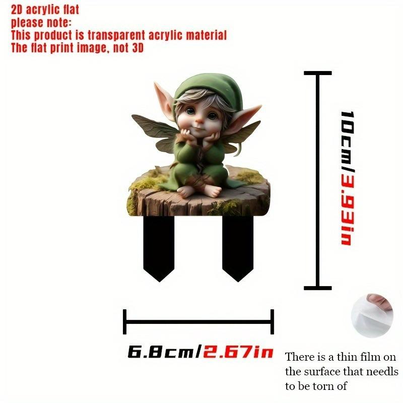 2D Acrylic Garden Pile and Floor Insertion Collection Outdoor Garden Ornament Scene Decoration Props