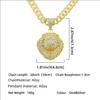 Men's Personalized 3D Diamond Lion Pendant Cuban Chain Necklace - Hip-Hop Style