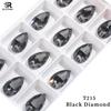 K9  Supplier AB Crystal Glass Sew-on Beads Drop Shape Wedding Dress Decor Sewing Rhinestones Glue Applique Technique