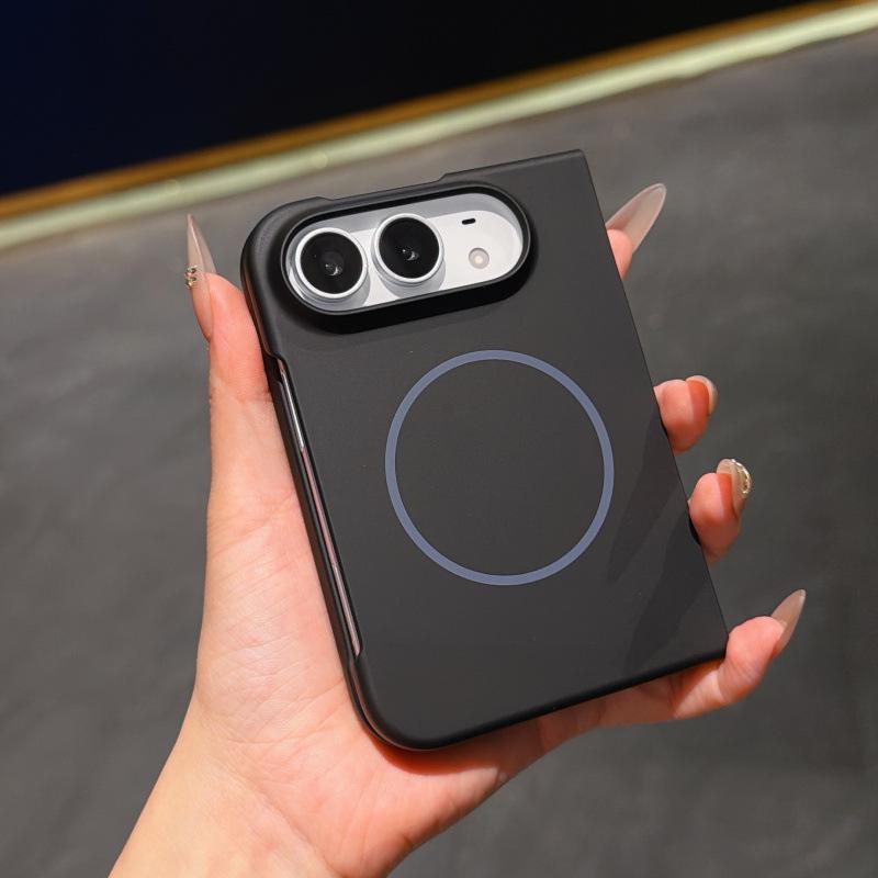 Suitable for Apple iPhone Duo phone case, foldable, ultra-thin, with a skin-like feel, magnetic, minimalist design, and drop-proof protection
