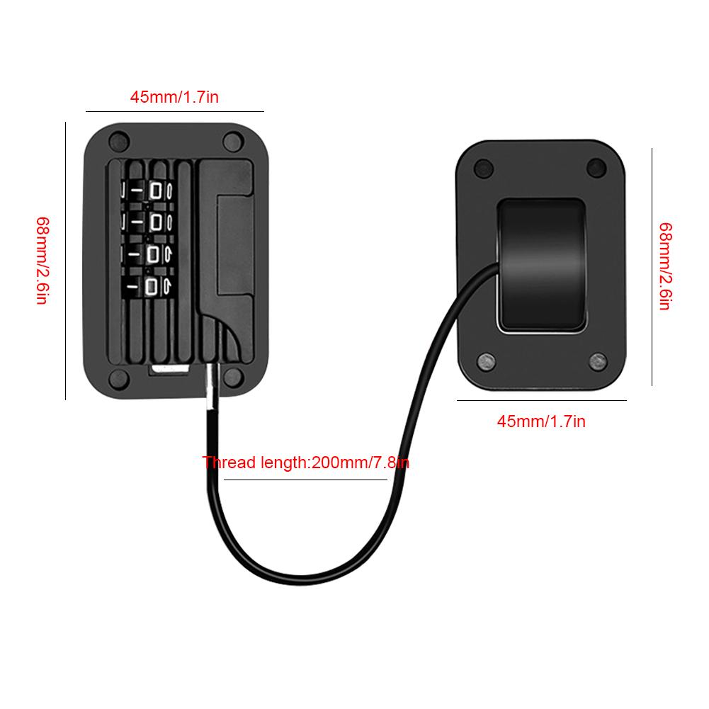 Baby Safety Lock No Drilling Refrigerator Combination Lock Versatile Kids Proof for Cupboards Wine Coolers