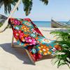 Floral Pattern with Bright Colors Beach Towel Quick-drying for Travel Outdoor Sports Jogging Beach and Swimming