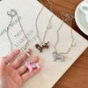 Elegant Dachshund Inspired Pearls Jewelry Slim Collarbone Necklace Unique Handmade Style Accessory
