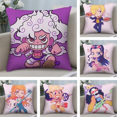 Cartoon Throw Pillow Covers Living Room Decoration Printed Sofa Cushion Cover Polyester Soft Pillowcase