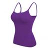 Damen Formgebendes Tanktop - Nahtloses, Bequemes, Bauchstraffendes Formgebendes Tanktop Aus Blauem Nylon… Mehr