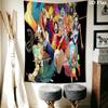 Anime One Piece Wall Tapestry Aesthetic Wall Hanging Printed Fabric Blanket Decorative Tapestries For Bedroom Living Room Home Decor