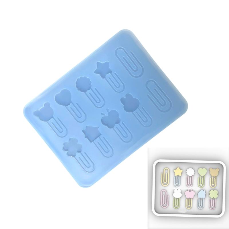 Multifuntional Small Accessories Mold Silicone Crafting Mold Featuring Delicate Paperclip Patterns for Jewelry Creation