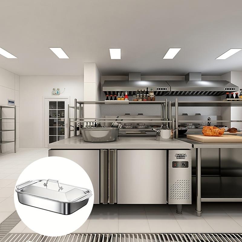 Bakeform i rustfritt stål med lokk - Non-stick og tykk, perfekt for desserter, brød og sjømat - Ideell for grillfester, buffeter og festivaler