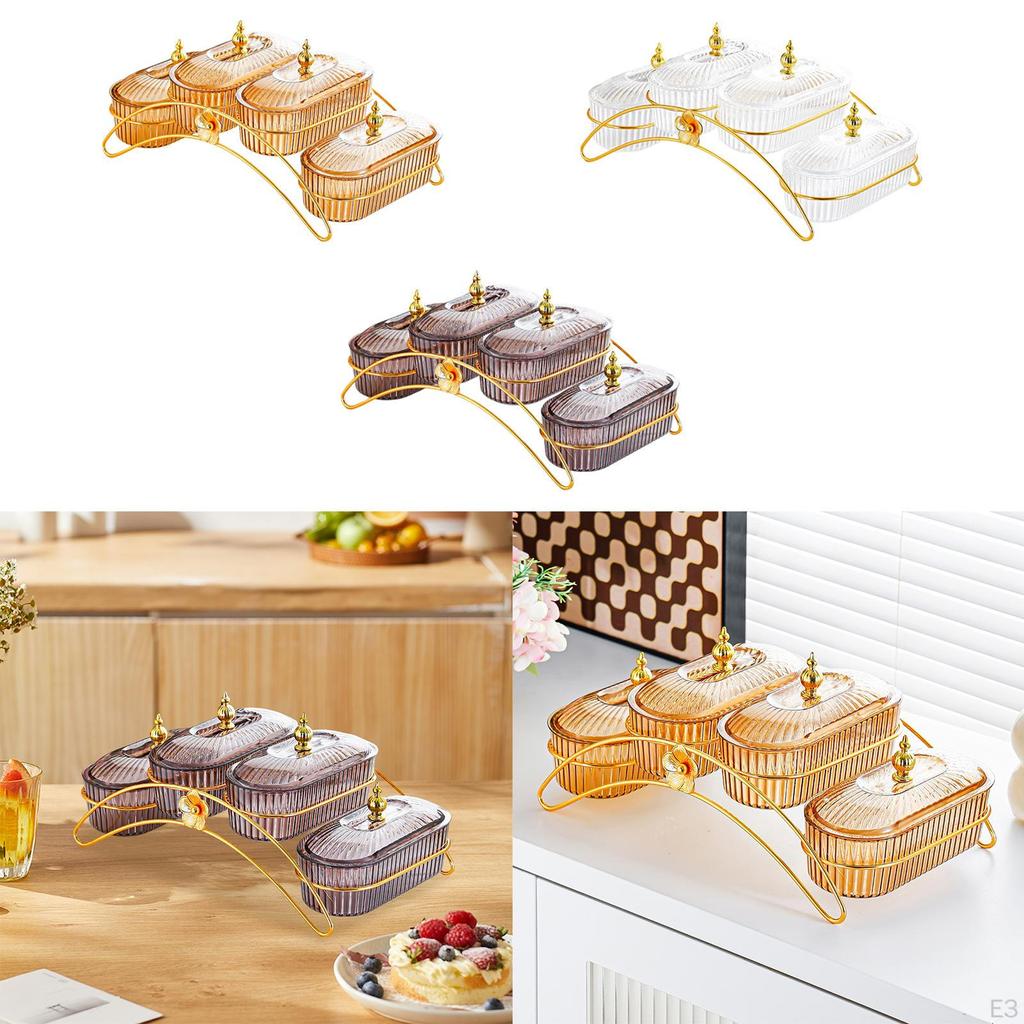 Dried Fruit Dish Appetizer Food Serving Tray Nuts Platter Snack Dishes for