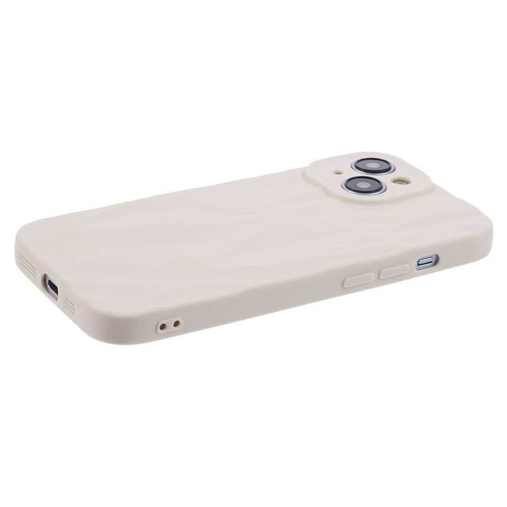 HRX Series For iPhone 14 TPU Case Wrinkled Uneven Anti-scratch Phone Guard Cover