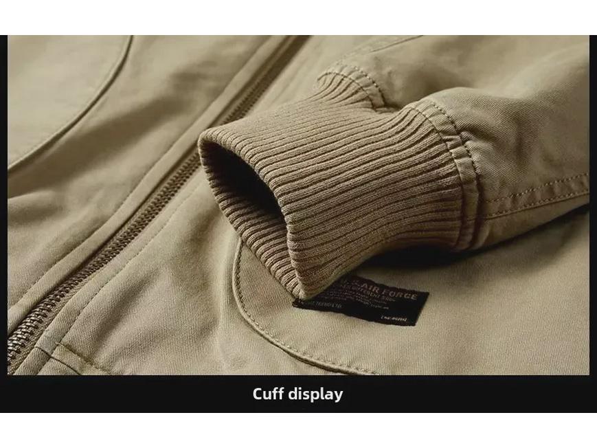 Men's Oversized Bomber Jacket - Casual Spring/Autumn Baseball Style