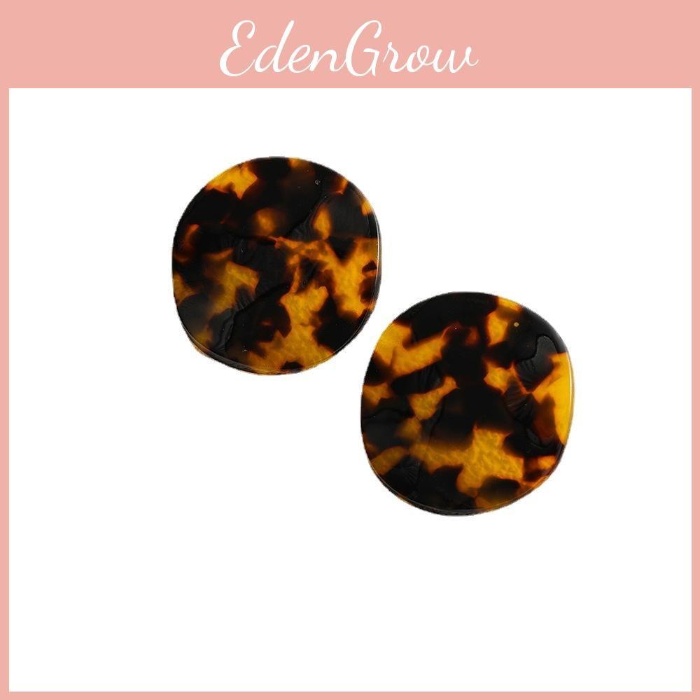 Round Geometric Unique Stud Earrings Trendy Alloy Fashion Accessories Women For
