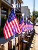Solar-Powered LED American Flag Lawn Light - Outdoor Waterproof Decoration