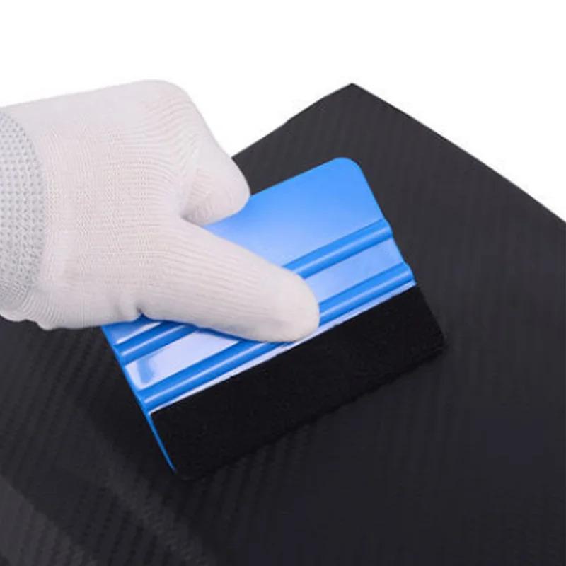 7 Pcs Car Vinyl Tint Film Wrapping Felt Squeegee Cutter Installing Tool Kit Kit Auto Sticker Felt Squeegee Scraper Snitty