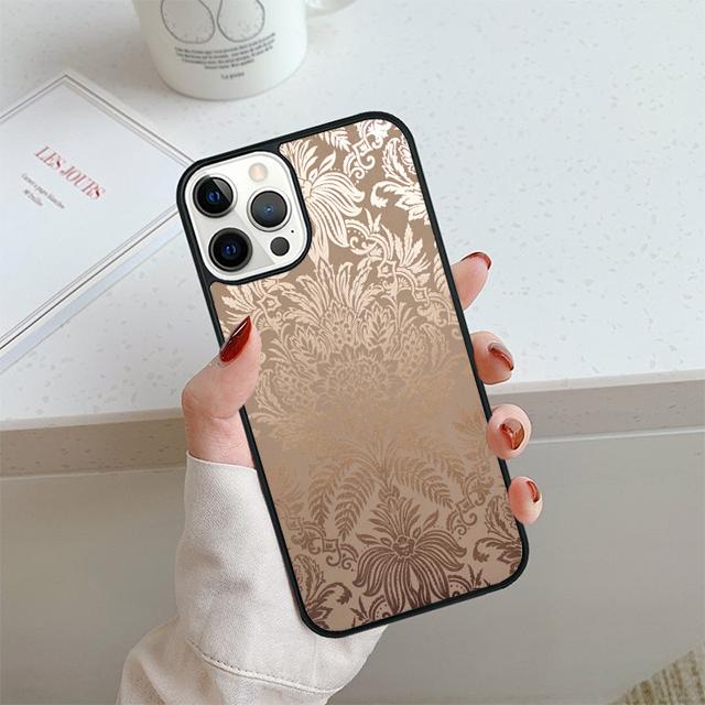 Feather Gold Foil Phone Case For iPhone 17 Air 14 15 16 13 12 Cover For Apple 14 15 16 Pro Max Plus Coque