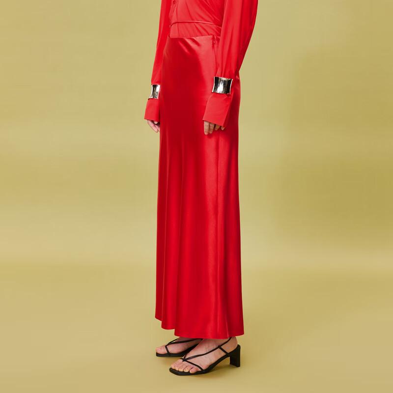 LESS Mulberry Silk Maxi Skirt