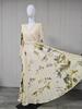 Elegant European Long Sleeve Printed V-Neck Mid-Length Vacation Dress 2025