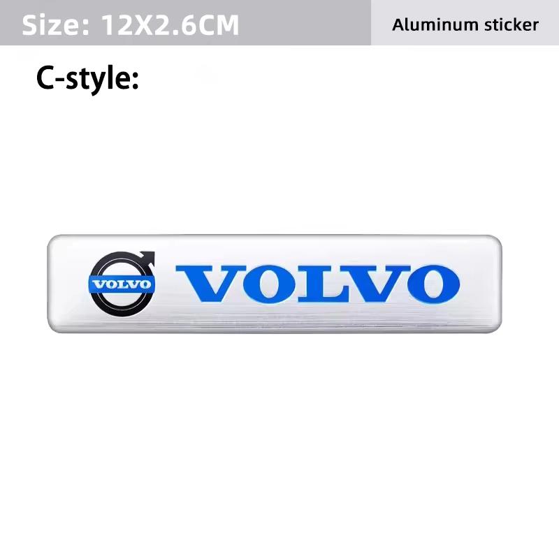 Autocollants de Carrosserie de Coffre de Voiture Badge Métallique Spécifique Autocollant Pour Volvo Rdesign Polestar AWD V50 S60 XC60 S40 XC40 XC90 V60 S80 S90 V90 V70