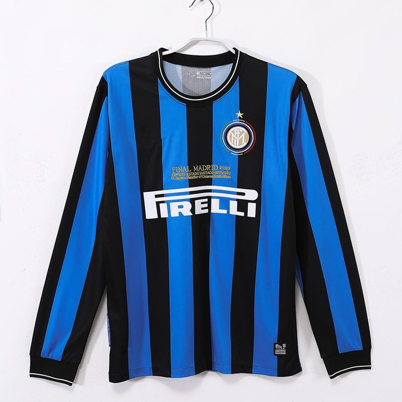 Vintage Long Sleeve Football Jersey AC Inter Milan Lazio Retro Soccer Shirt Fans