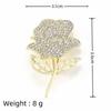 Temperament rose brooch elegant and versatile niche suit anti-light fixed pin brooch new