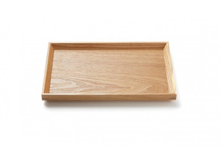 

Kishu Lacquerware by Tsunoda Seibei Natural Wooden with OPP for Hospitality Shoten, Tray, 25cm, Rectangular, Container,