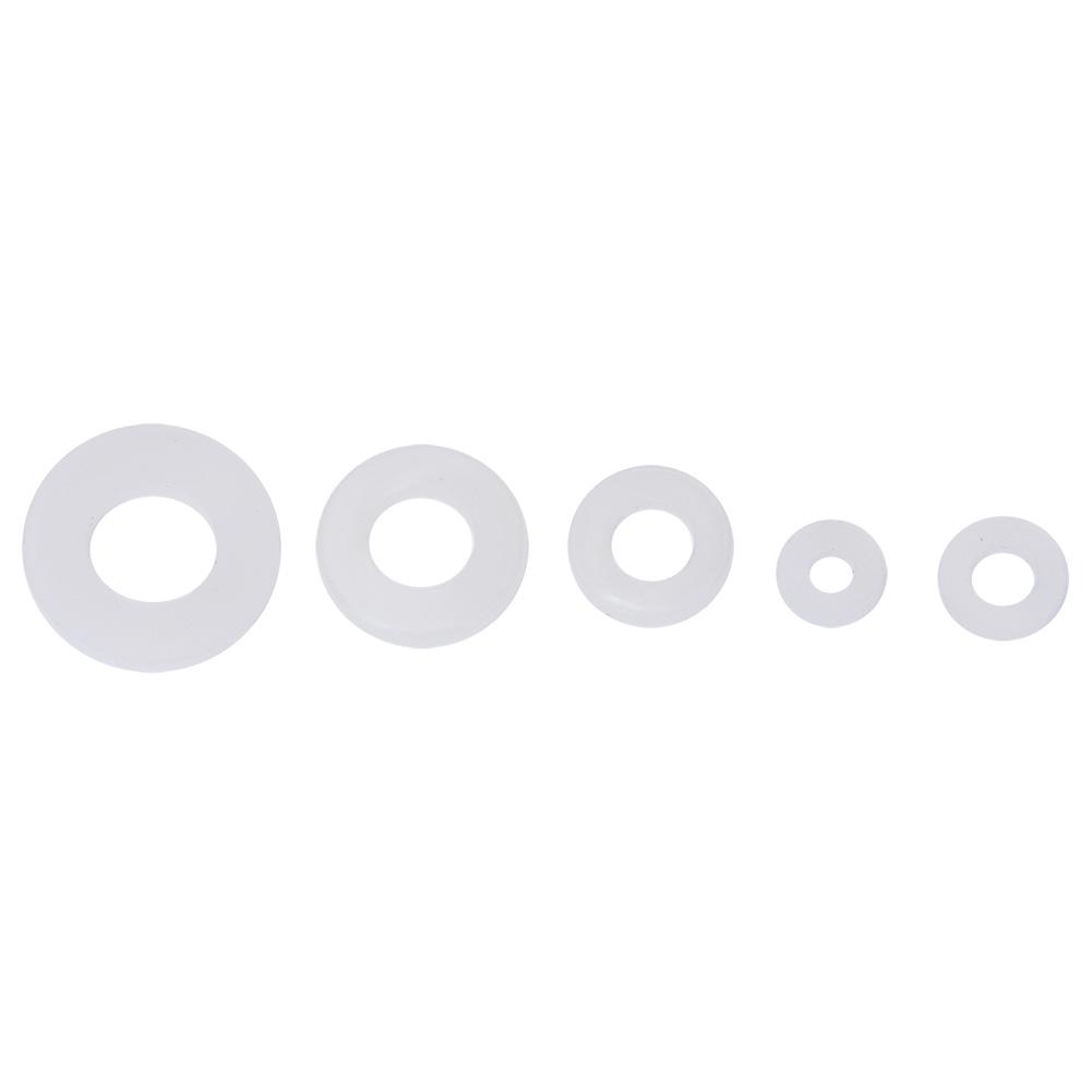 

250 шт. Нейлоновая шайба Белая Изолированная Устойчивая к коррозии Набор прокладок M2~M6