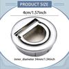 Pull Handle Concealed Door Round Flush Latch Recessed Zinc Alloy