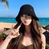 Temperament Beach Hat Summer Visor Bucket Hat For Women Girls Fisherman Hat Sun Hats Outdoor Travel Sunscreen Hats Gifts