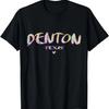 Denton Texas - Denton TX Watercolor Logo T-Shirt