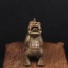 Antique Copper Beast Small Statue Desktop Ornaments Mythical Animal Figurines Miniatures Living Room Home Decoration Crafts Gift