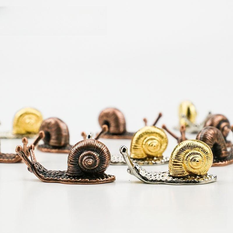 Durable Antique Snail Incense Burner Air Purification Metal Ornament Home Decoration Bonsai Incense Creative Crafts Figurines