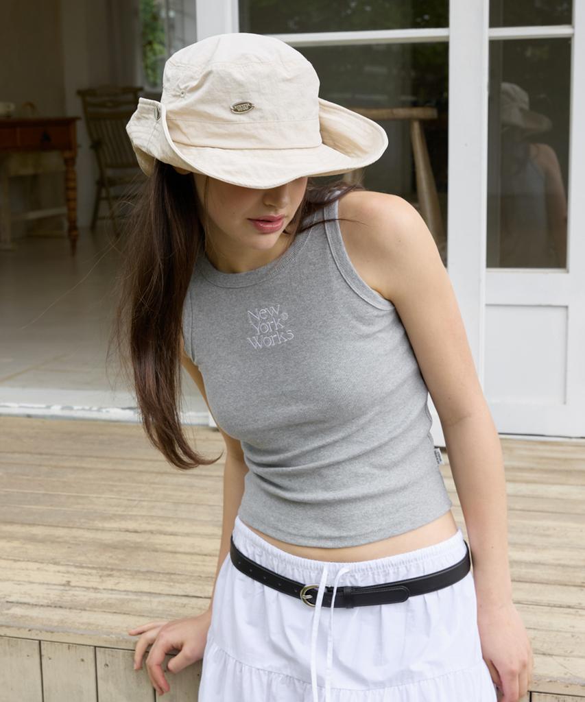 Nyuyogwogseu Safari Bucket Hat_ Beige