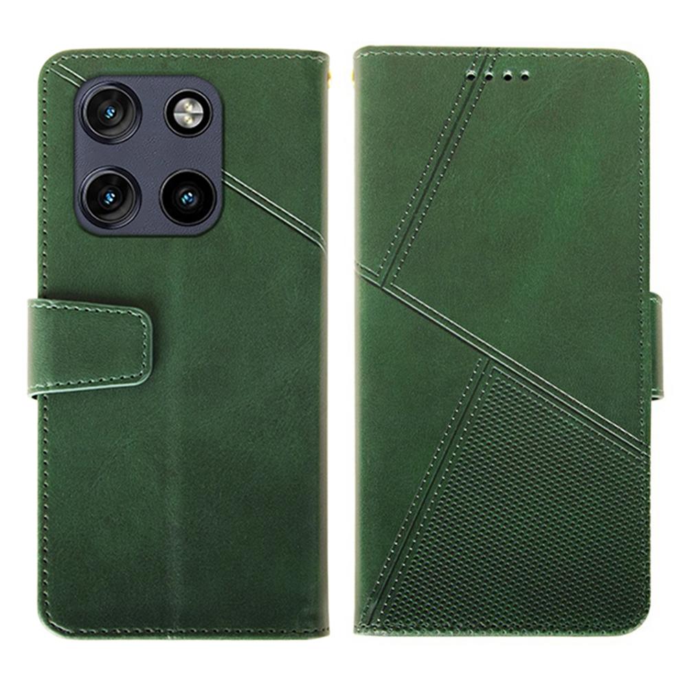 IDEWEI For Motorola Moto G Stylus 5G (2025) Case Leather Wallet Phone Cover Stand Calf Texture