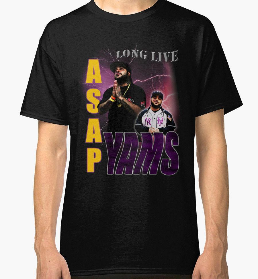 Buy Asap Yams Long Live Mens Black Tees Shirt T Shirt Men Novelty