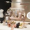 Transparent PET Skincare Storage Organizer - Dustproof, Thickened Shelf for Large Dressing Tables