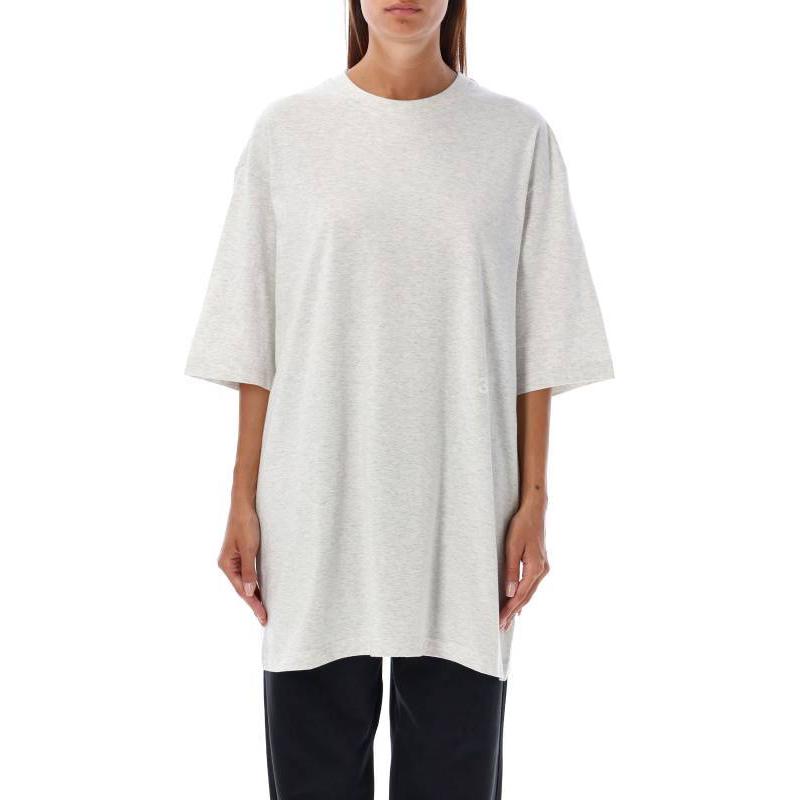 Y-3 Solid Color Crew Neck Loose Fit Short Sleeve T-Shirt Men Tops Gray JD9825