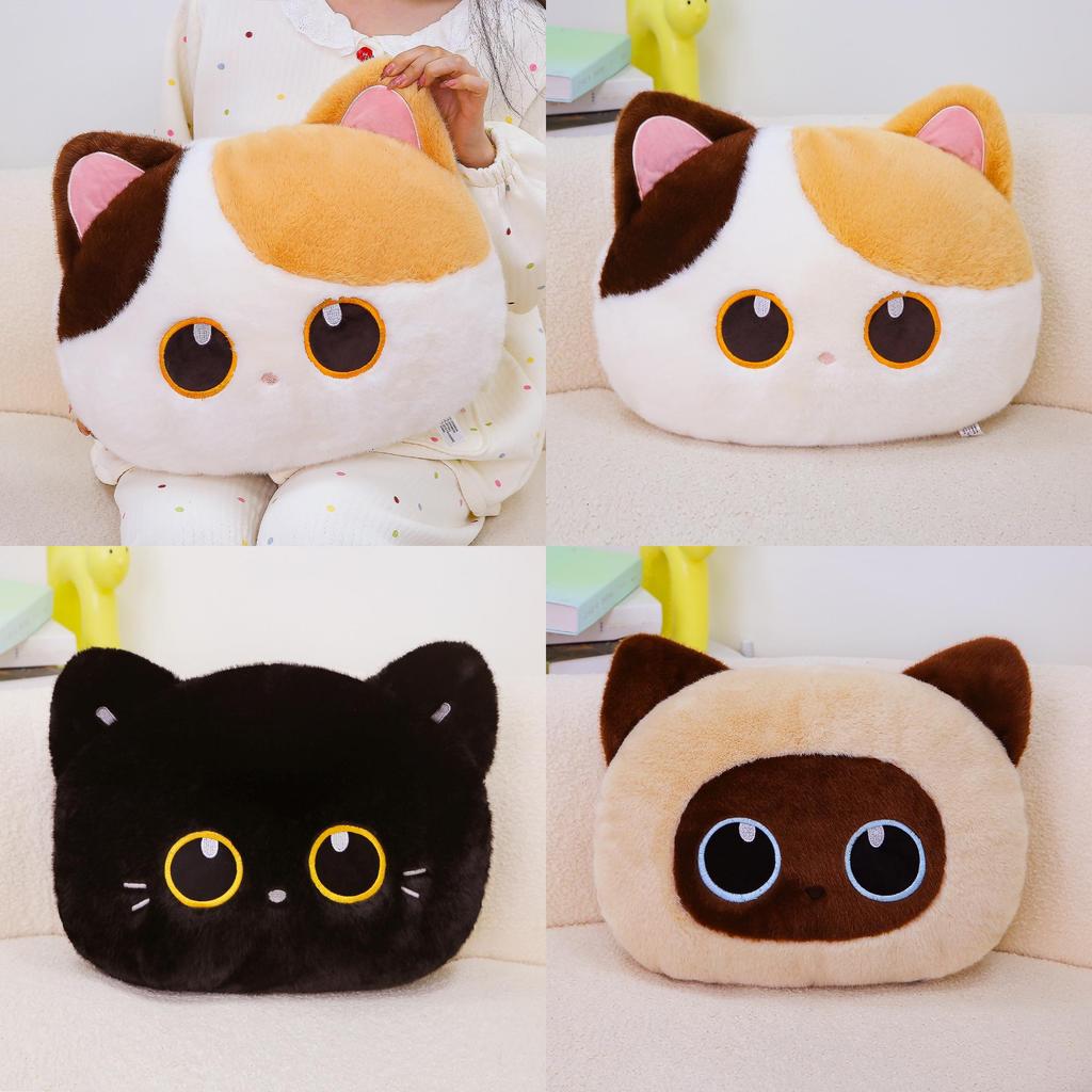Cute Cat Plush Pillow Toy With Pp Cotton Filling For Kids And Adults