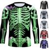 Men's Halloween Long Sleeve Neck T-Shirt for Costume Party