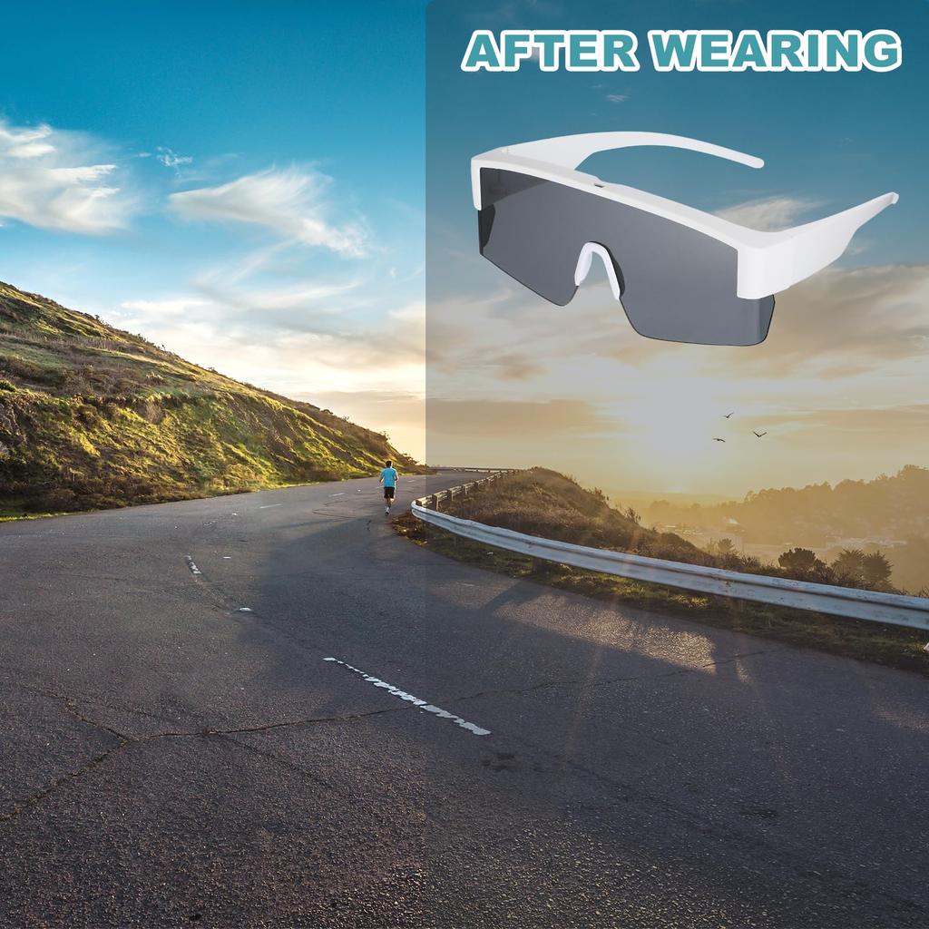 Sports Sunglasses for Polarized for Mountain White Gray [uxcell] Cycling, Lenses, Men's & Women's, Biking, Driving, Fishing, Running, Sunglasses, &