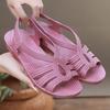 Sandals for Women, Summer New Style Fashionable Flat Heel Non Slip Wear-resistant Cool Slippers for Outdoor Wear