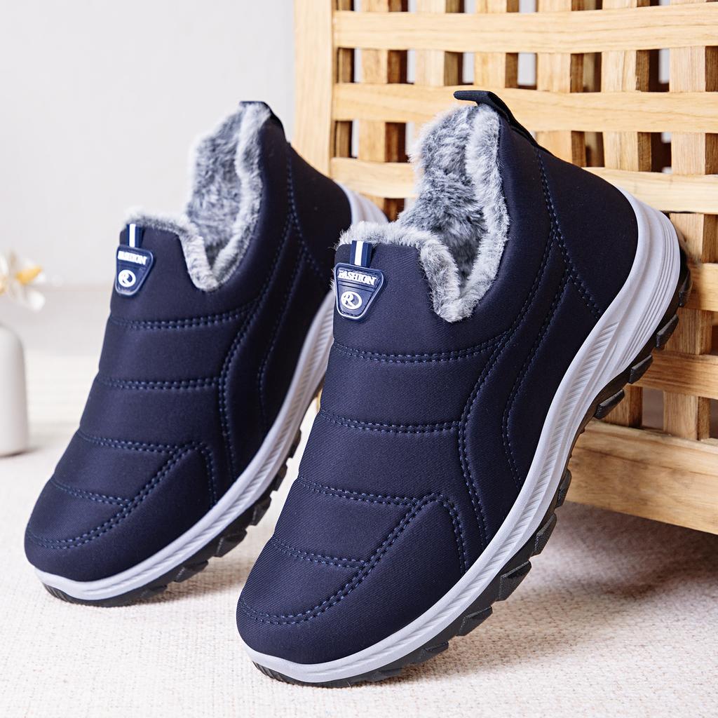 Cotton Shoes Men's Large Size Men's Boots Warm Cotton Boots Cold-proof and Comfortable Short Boots Piled Thickened Snow Boots